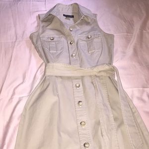 Banana Republic Nude Button Down Travel Dress